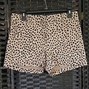 J. CREW Leopard Print High Waisted Women's Shorts SZ 6